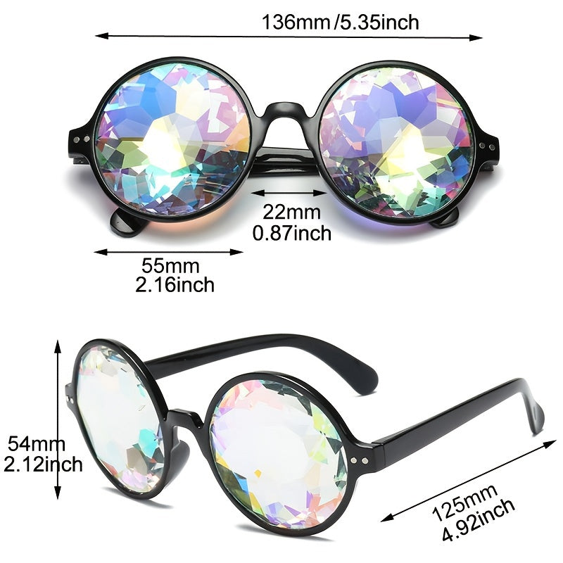 Psychedelic Kaleidoscope Prism Sunglasses Goggles