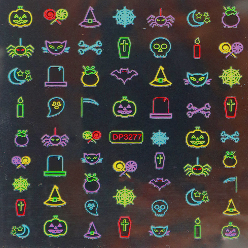 Self Adhesive Cartoon Halloween Nail Art Stickers