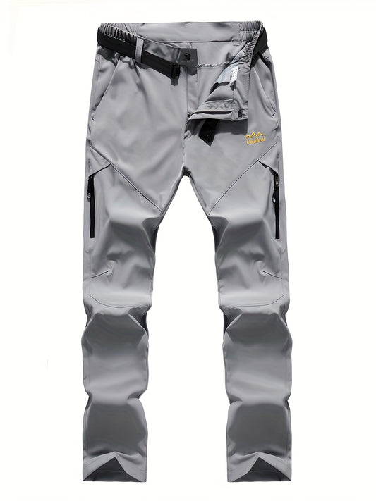 Men's Quick Dry Trousers Elastic Waist Active Pants