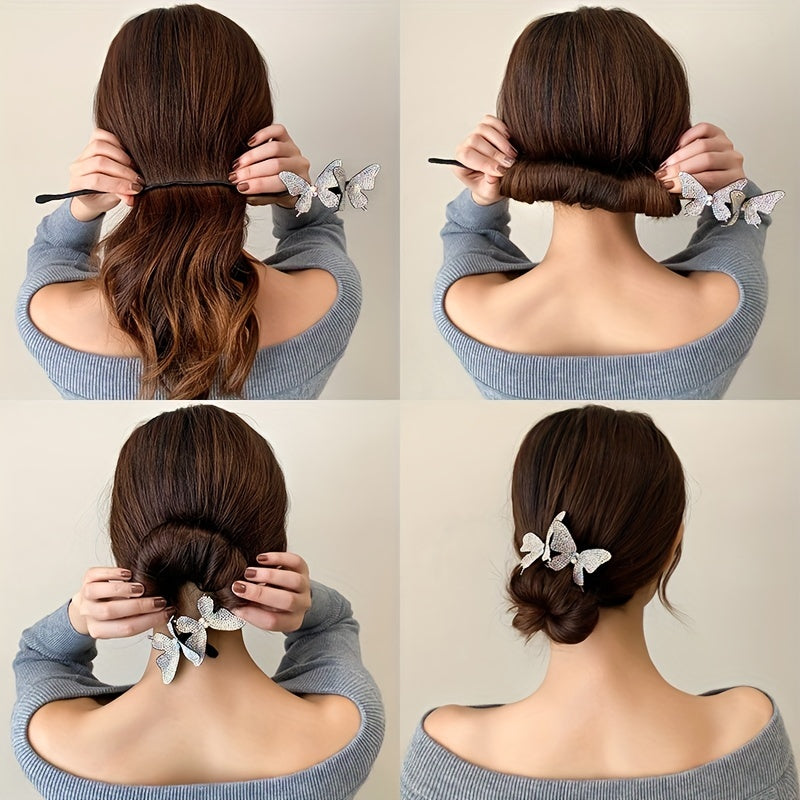 Butterfly Plate Hair Clip Hair Accessory Headwear For Women