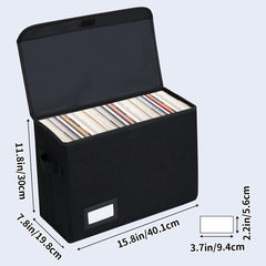 2pcs Comic Book Storage Boxes Oxford Cloth Foldable Book Box