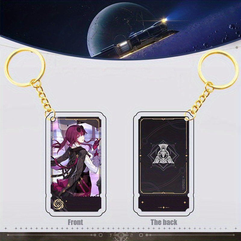 Anime Game Keychain Pendant Cartoon Acrylic Figure Collection Impacte Toys