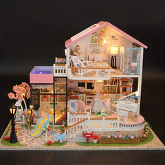 Wawa House Doll House DIY Villa Kit Princess Toy Home Decoration