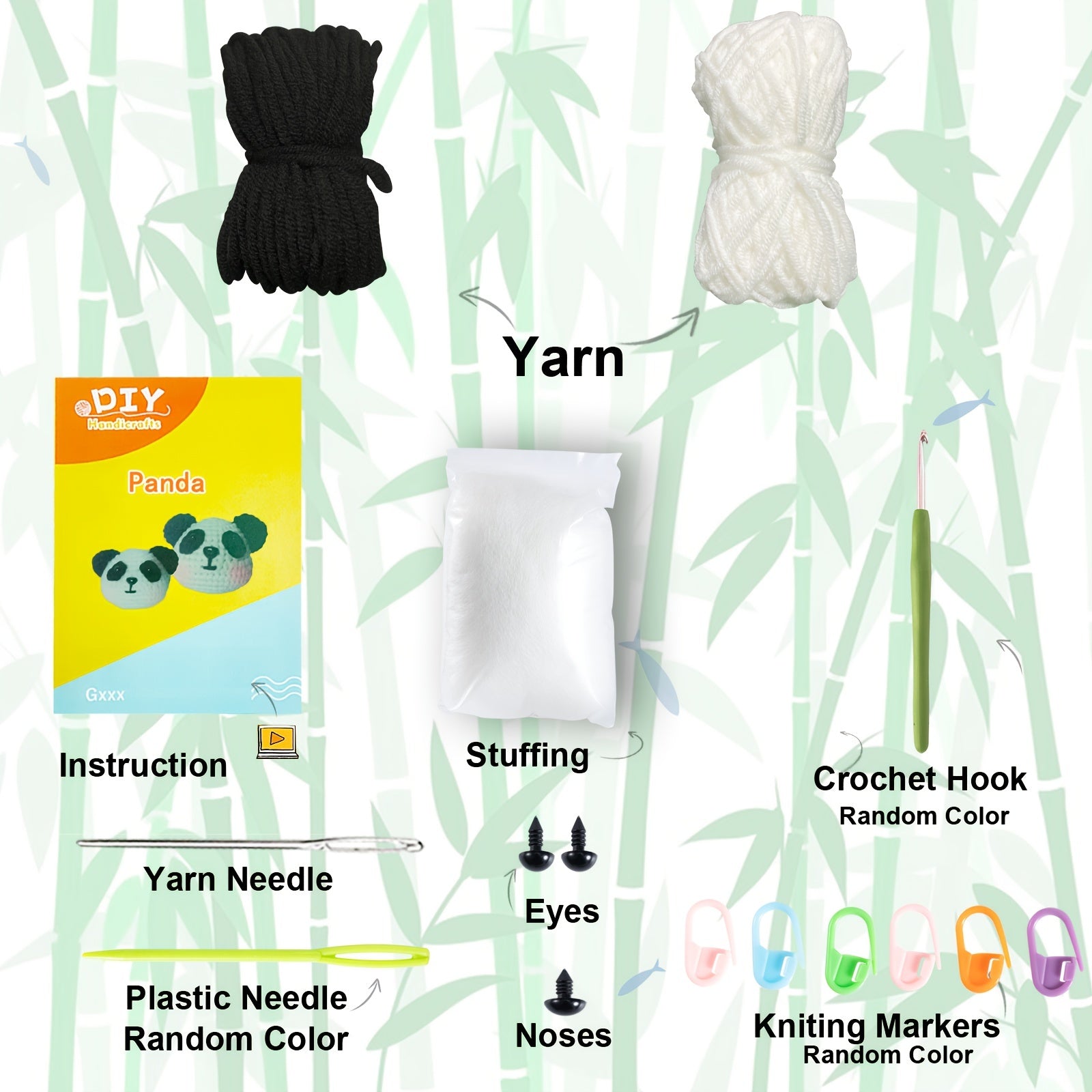 Panda Crochet Kit For Adults Step By Step Tutorial