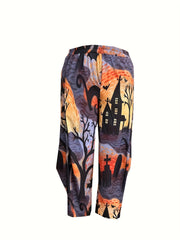 Women's Plus Painting Print High Rise Harem Trousers