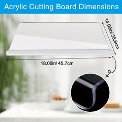 Acrylic Transparent Cutting Board for Kitchen Non-Slip