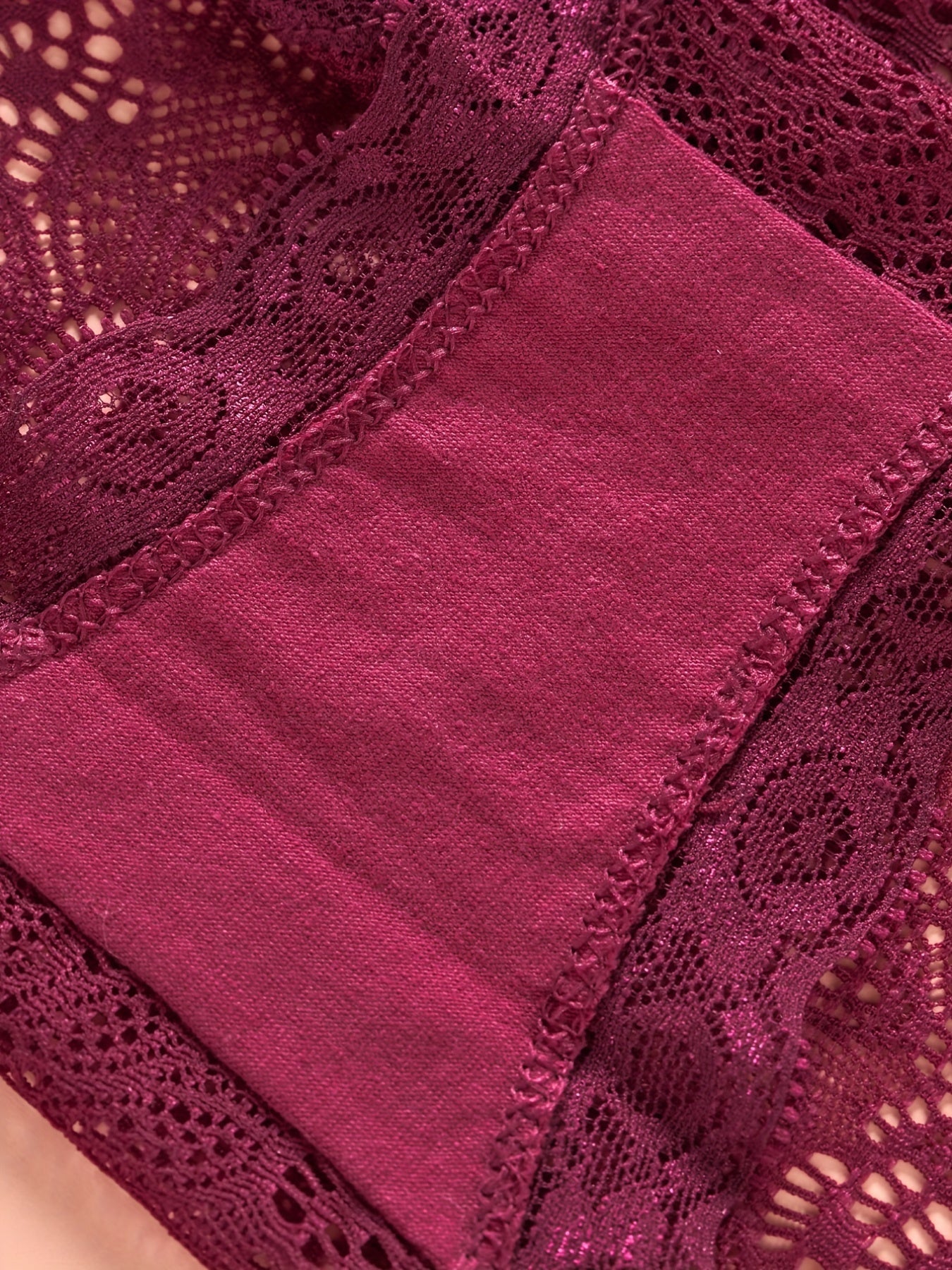 3pcs Floral Lace Briefs Comfy & Breathable Intimates Panties Women's Lingerie