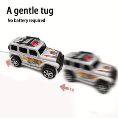 Kids Plastic Pull String Off Road Toy Car Model