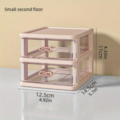 Desktop Storage Box Transparent Small Drawer Storage