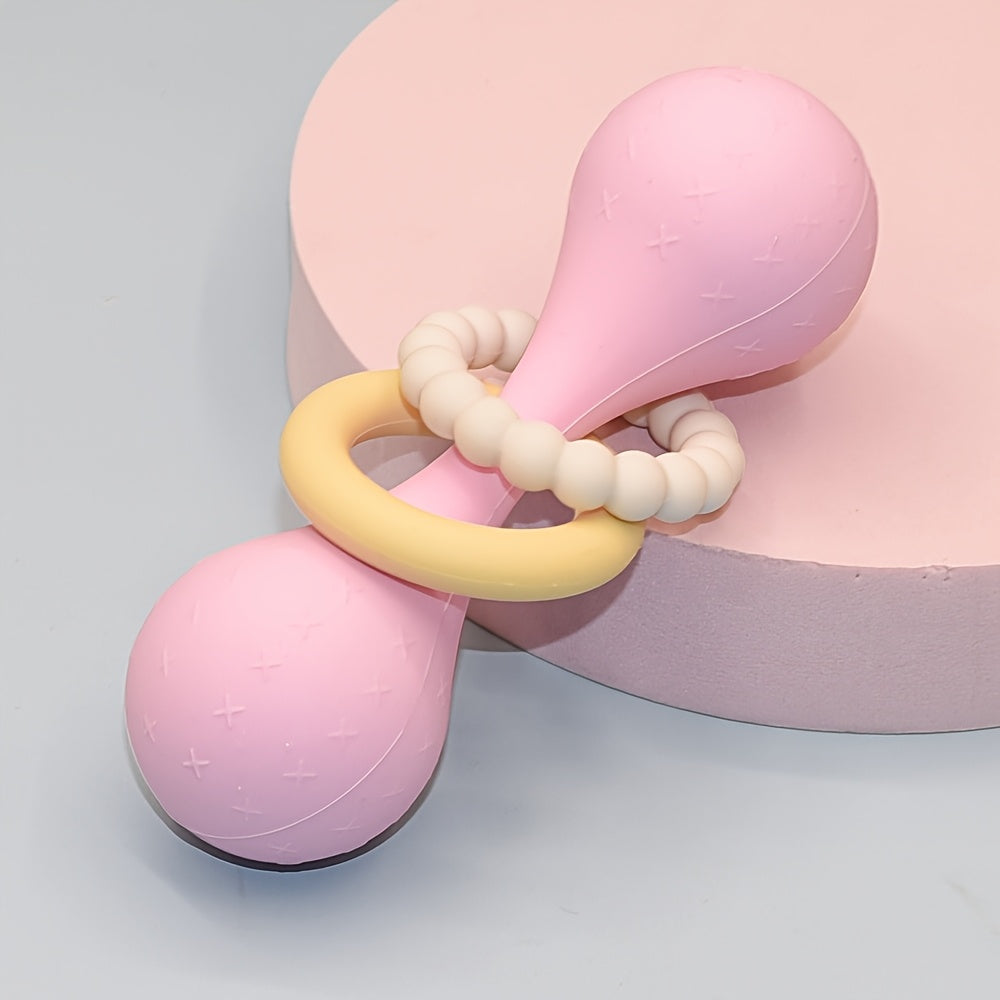 Silicone Grasp Rattle Ball Toy for Babies 0-12 Months