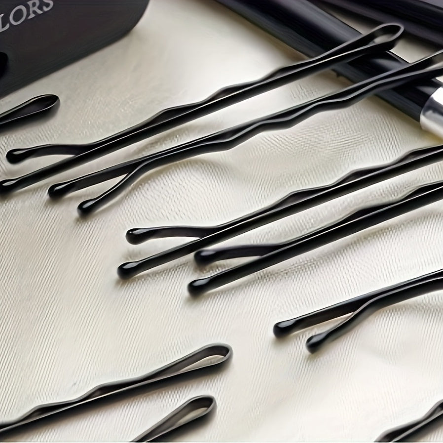20pcs Metal Bobby Hair Pins in Storage Container