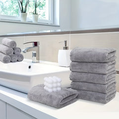 5pcs Absorbent Towel Set for Hair Drying Sports Travel