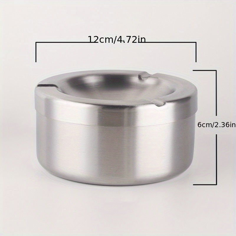 Stainless Steel Windproof Ashtray for Outdoor Smoking