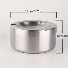 Stainless Steel Windproof Ashtray for Outdoor Smoking