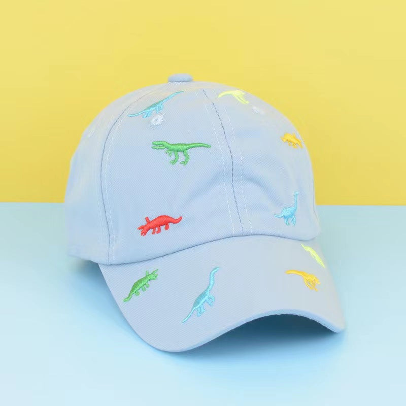 Kids Dino Embroidery Baseball Cap Boys Girls