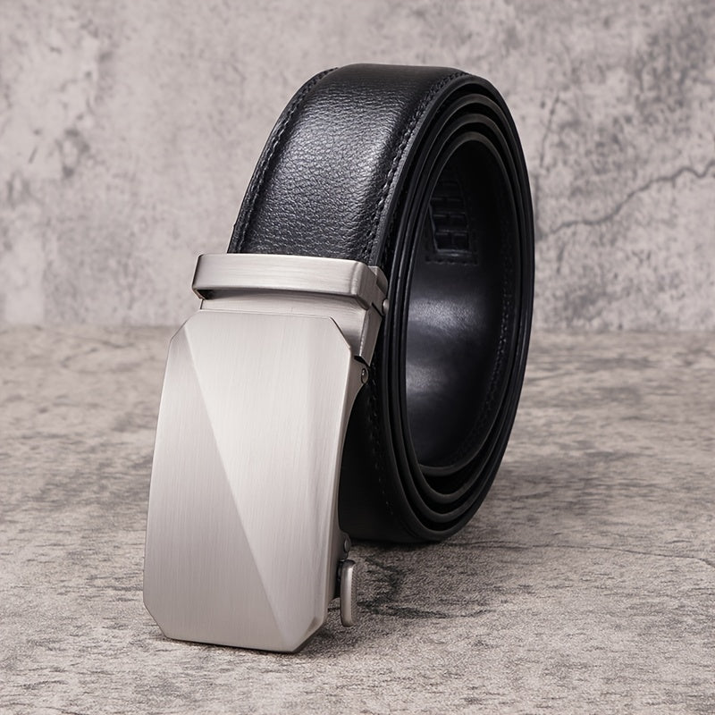 Men's Automatic Buckle Belt Business Casual Cowhide Belt