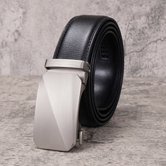 Men's Automatic Buckle Belt Business Casual Cowhide Belt