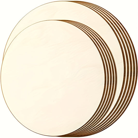 5pcs Unfinished Wooden Circles Round For Crafts 20-32 cm
