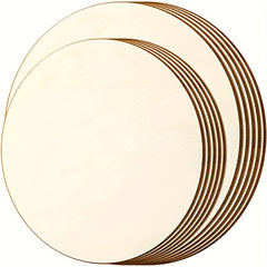 5pcs Unfinished Wooden Circles Round For Crafts 20-32 cm