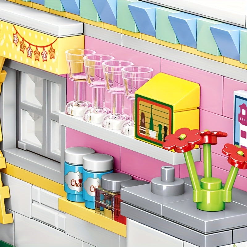 DIY Kitchenette Building Blocks Toy Set for Kids Ages 6+