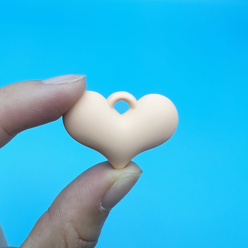 Acrylic Lacquer Heart Necklace Earrings Bag Decoration