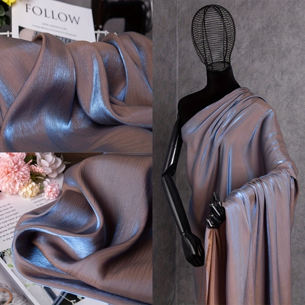 Glass Silk Gradient Fabric Pleated Anti Wrinkle Smooth Silky Pants Skirt Fabric