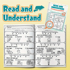 Kids' Read and Understand Practice Book with Passages for Youngsters