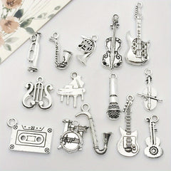 15pcs Tibetan Silver Metal Charms Pendants DIY For Jewelry Making