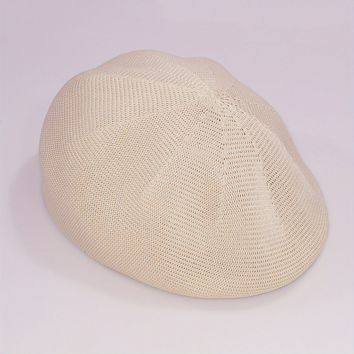 Hollow Out Crochet Beret Candy Lightweight Beret Cap Breathable Newsboy Hat