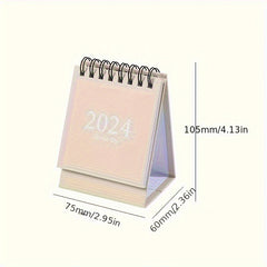 Desk Calendar with Stickers 18-Month Planner for Home Office & School