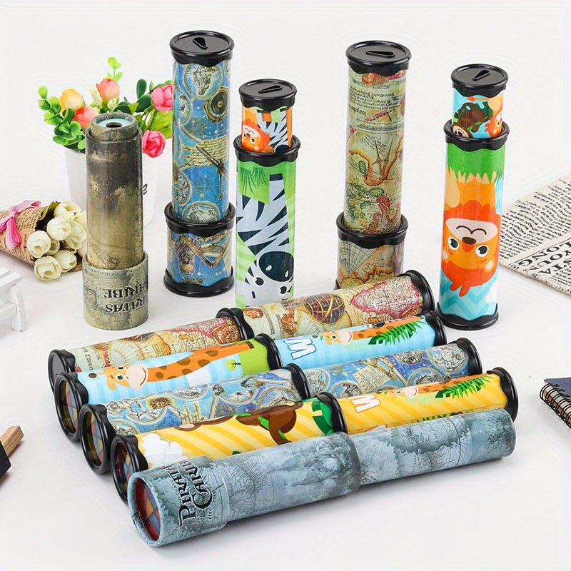 Stretchable Kaleidoscope Toy Vibrant Rotating Patterns for Kids