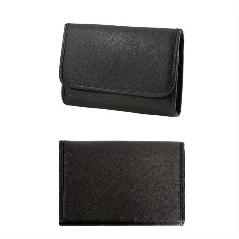 Foldable Jewelry Storage Bag Travel Roomy Earrings Ring Organizer