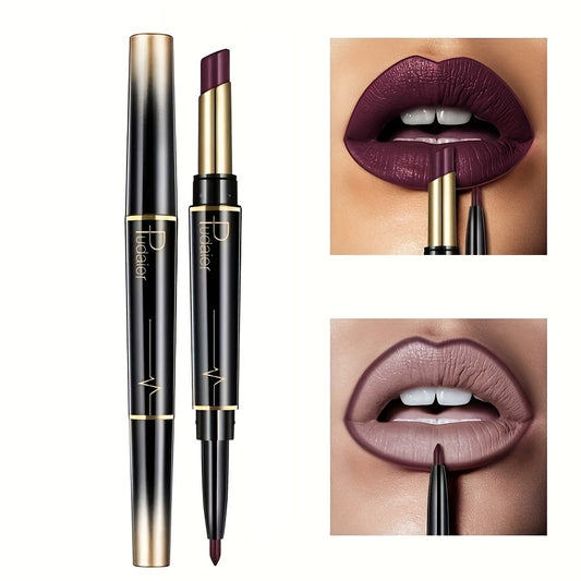 Long Lasting Lipstick & Liner Pen Waterproof Matte Duo