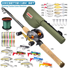PROBEROS Telescopic Casting Rod & Reel Combo Set