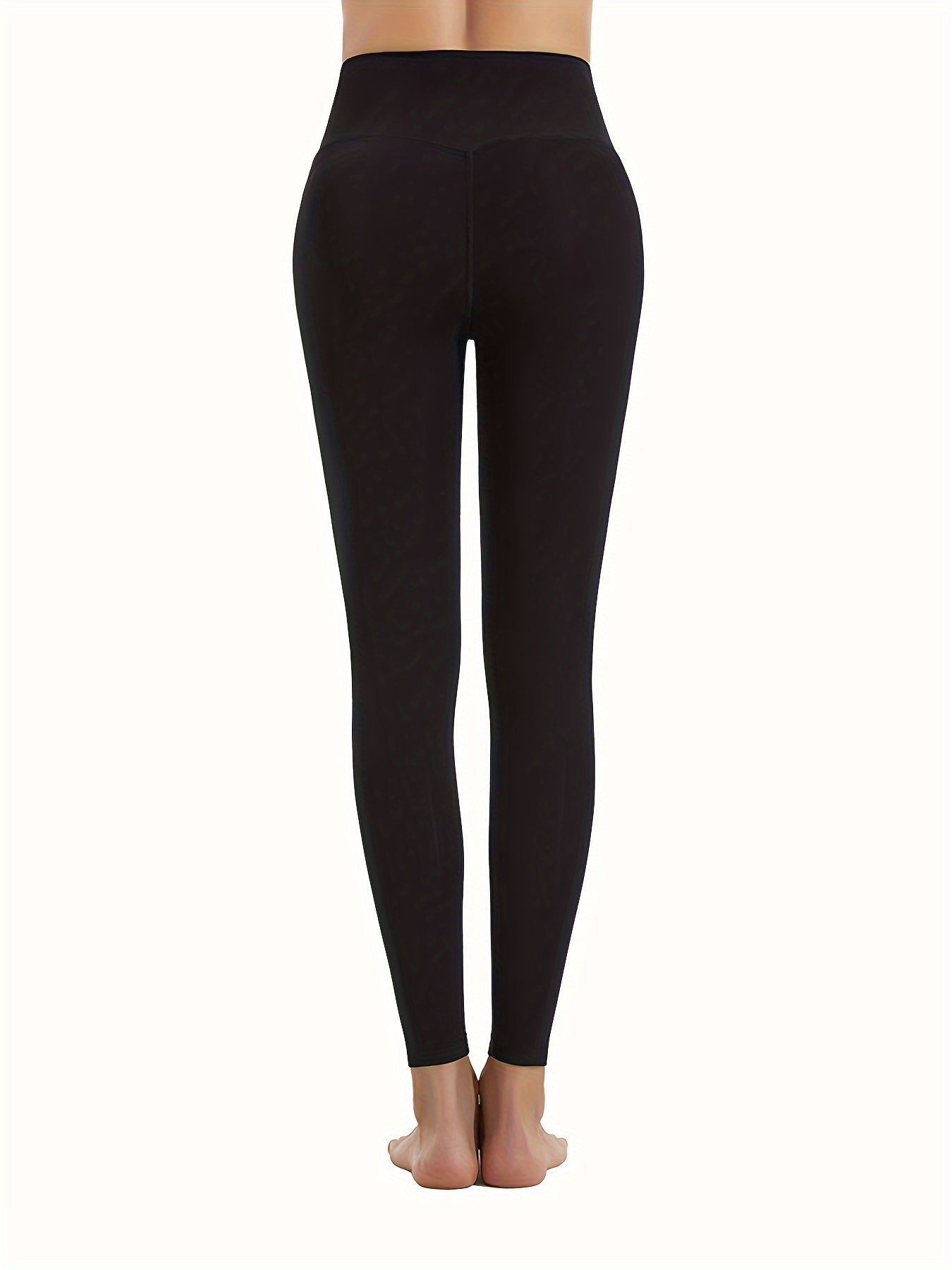 High Waist Quick Drying Yoga Pants Solid Stretch Sports Leggings