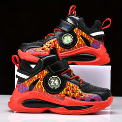 Boy's High Top Basketball Shoes Non Slip Sneakers