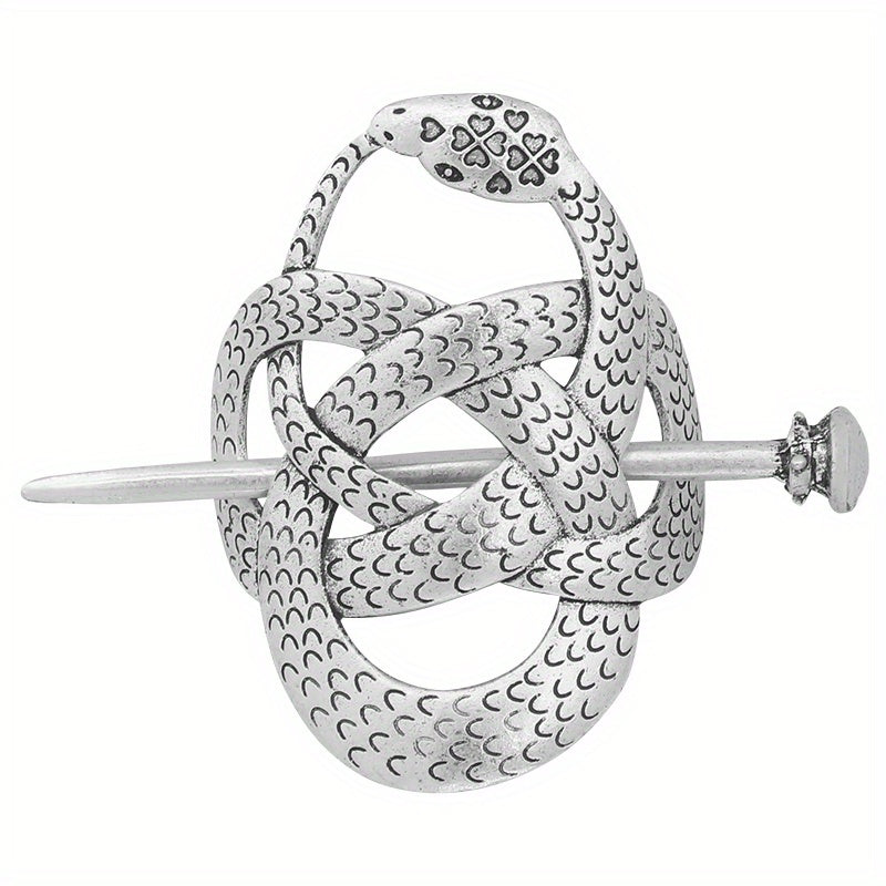 Vintage Viking Style Hairpin Tree Of Life Barrette Silvery Hairpin