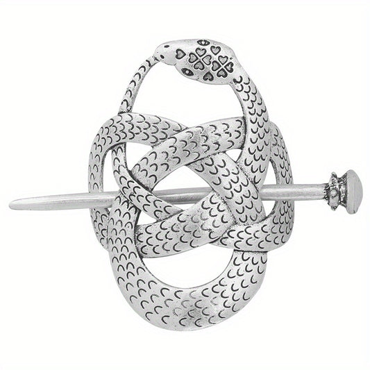 Vintage Viking Style Hairpin Tree Of Life Barrette Silvery Hairpin
