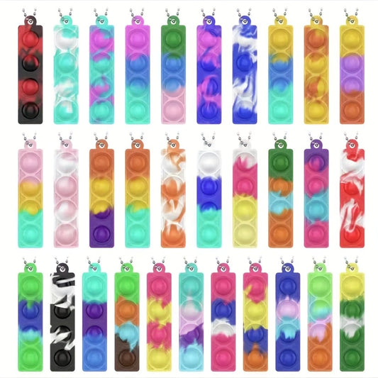 30pcs Mini Fidget Toys Bulk Silicone Stress Relief Hand Toys For Toddlers