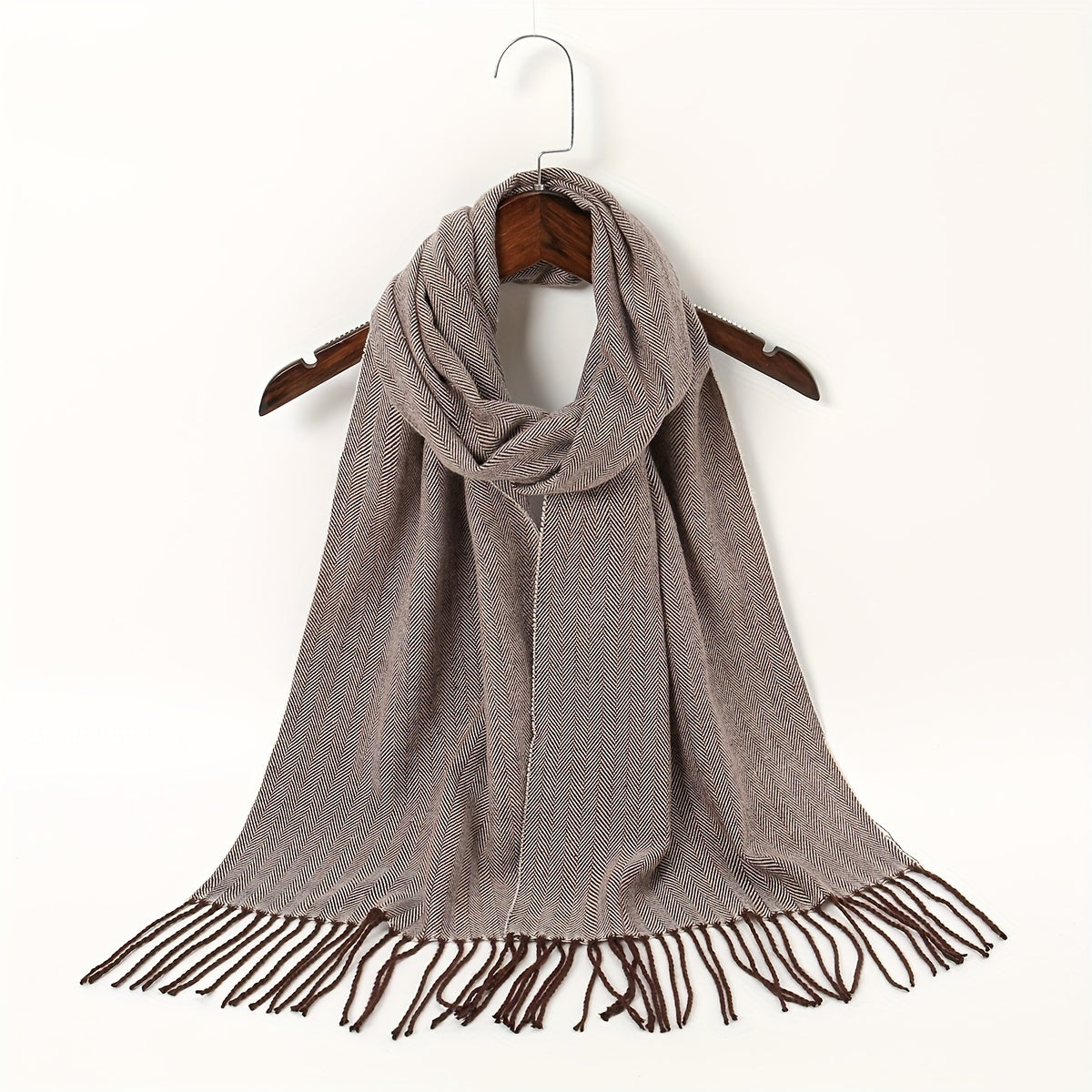 Geometric Plaid Scarf Windproof Headscarf Women