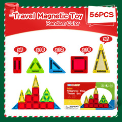 Mini Magnetic Building Blocks Set Portable Tin Box Creative Toy for Kids 3+