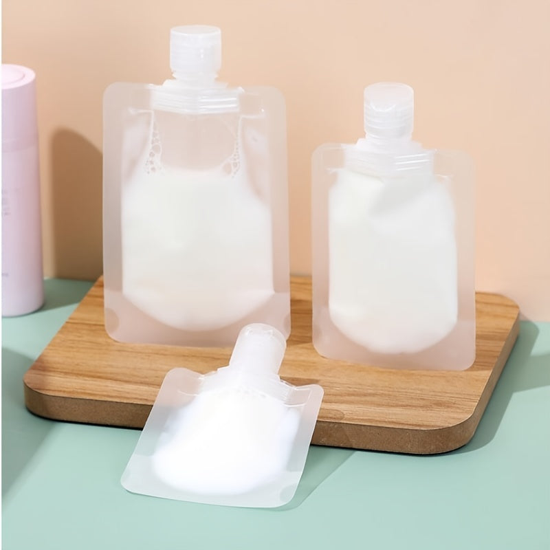 5 PCS Refillable Flat Pouch Travel Bottles Set 30ml 50ml 100ml