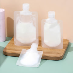 5 PCS Refillable Flat Pouch Travel Bottles Set 30ml 50ml 100ml
