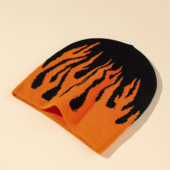 Flame Knit Beanie for Men
