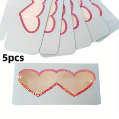 5pcs 3D Heart Mink Eyelashes False Eyelashes with Box