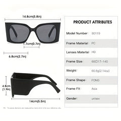 Cat Eye Sunglasses Women Men Gradient UV400