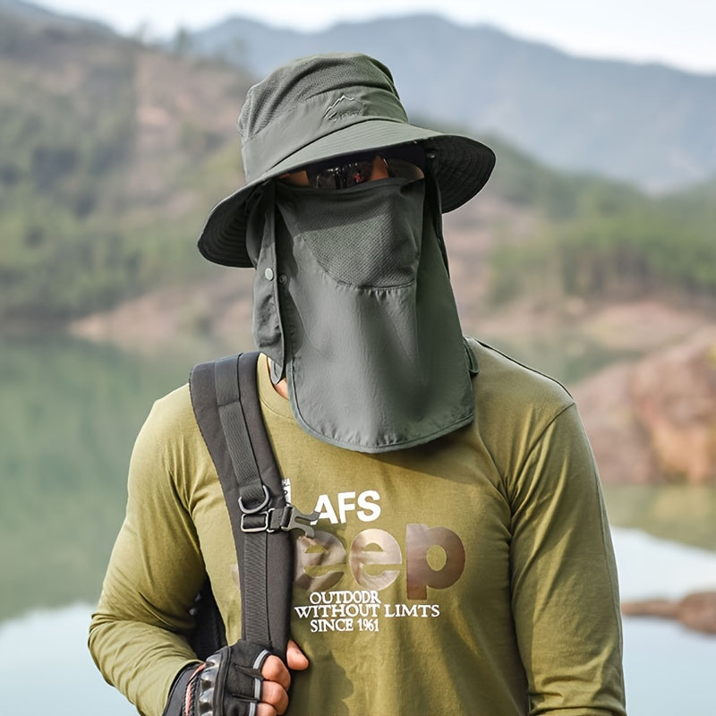 Breathable Quick Drying Fishing Bucket Hat with Waterproof Face Cap