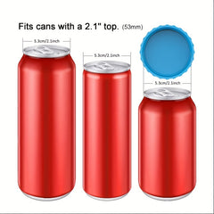 Silicone Can Lid Soda Water Closure Beverage No Leak Stopper