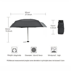 Outdoor Mini Ultralight Waterproof Fold Umbrella for Daily Use