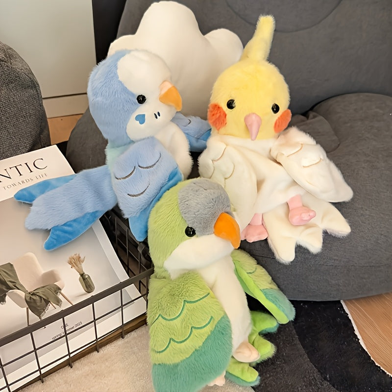 Funny Parrot Hand Puppet Plush Toy for Storytelling